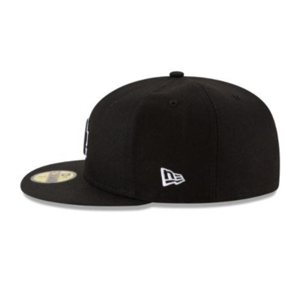 Los Angeles Dodgers NEW ERA BASIC COLLECTION BLACK OUTLINE FITTED 59FIFTY-BLACK AND WHITE