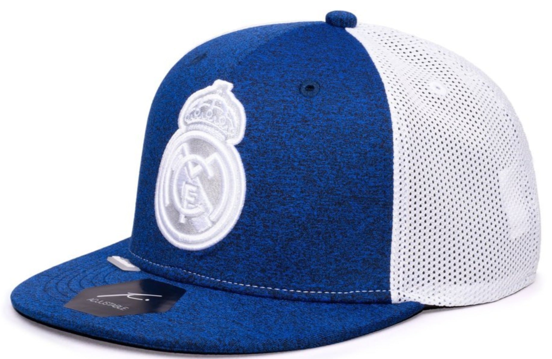 FI COLLECTION REAL MADRID DRIBBLING SNAPBACK HAT-NAVY/WHITE