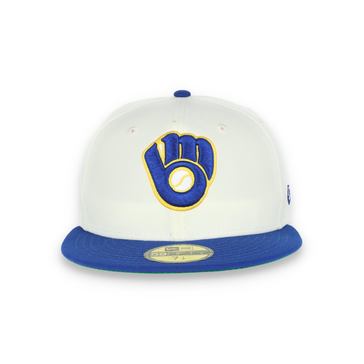 New Era Milwaukee Brewers 1982 World Series Patch 59FIFTY Fitted Ivory Hat