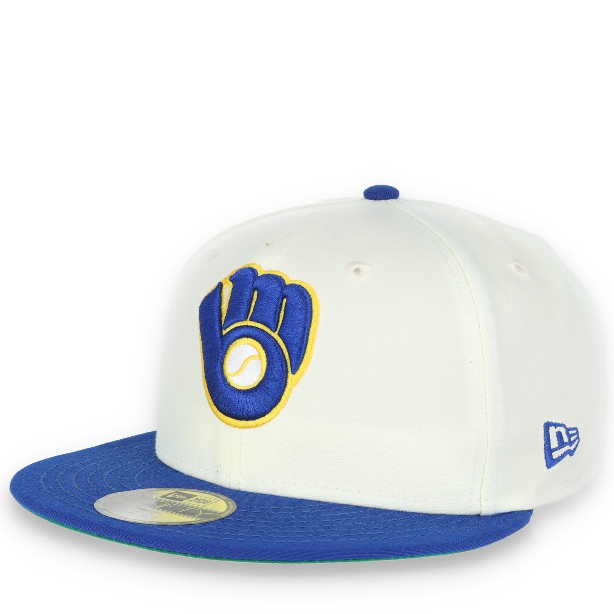 New Era Milwaukee Brewers 1982 World Series Patch 59FIFTY Fitted Ivory Hat