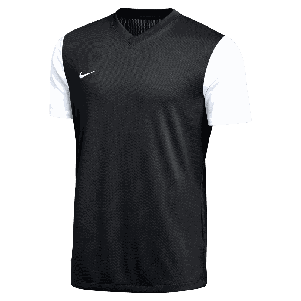 Nike Men's Dri-Fit Short Sleeve Tiempo Premier II Jersey-BLACK/WHITE/WHITE