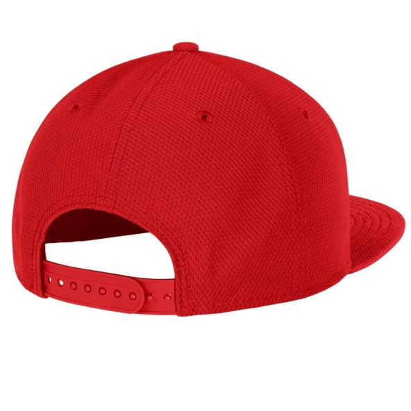 New Era® Original Fit Flat Bill Snapback Cap-Red