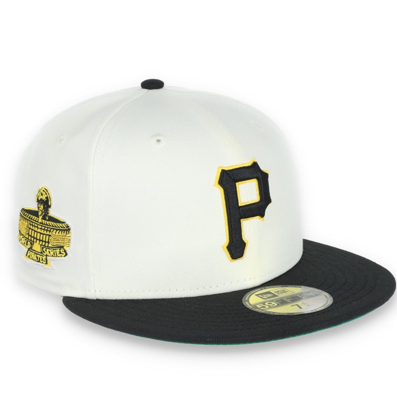 New Era Pittsburg Pirates 1971 World Series Patch 59FIFTY Fitted Ivory Hat