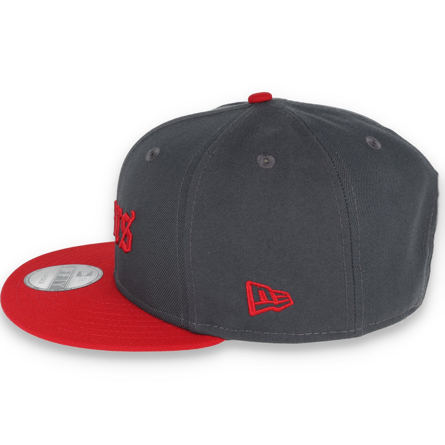 NEW ERA SAN FRANCISCO 49ERS GOTHIC SCRIPT NEW ERA 9FIFTY SNAPBACK-GREY/RED