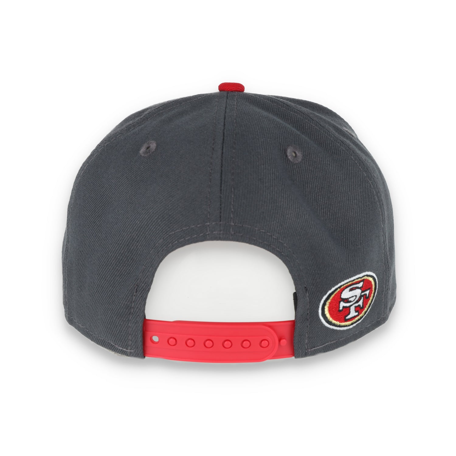 NEW ERA SAN FRANCISCO 49ERS GOTHIC SCRIPT NEW ERA 9FIFTY SNAPBACK-GREY/RED