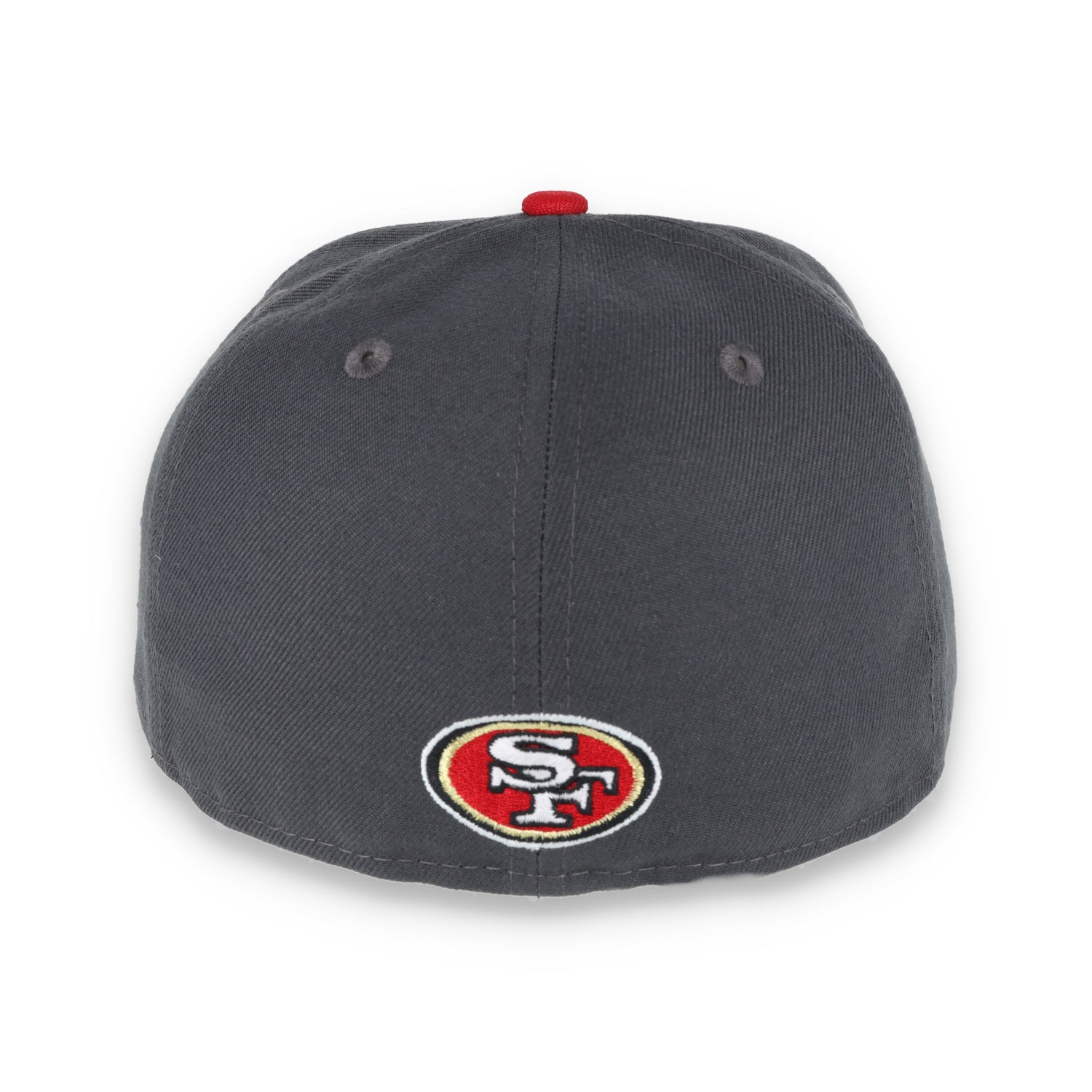 NEW ERA SAN FRANCISCO 49ERS GOTHIC SCRIPT 2TONE 59FIFTY FITTED- HEATHER GREY/RED