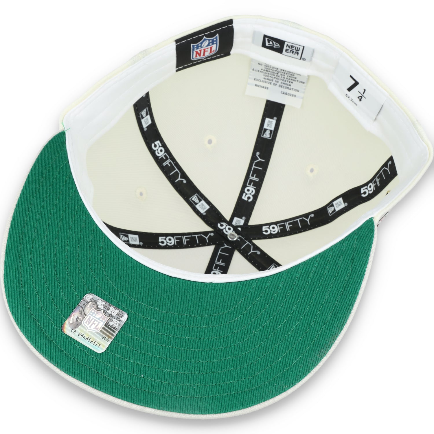 NEW ERA SAN FRANCISCO 49ERS 75TH ANNIVERSARY SIDE PATCH SCRIPT 59FIFTY FITTED HAT-CHROME