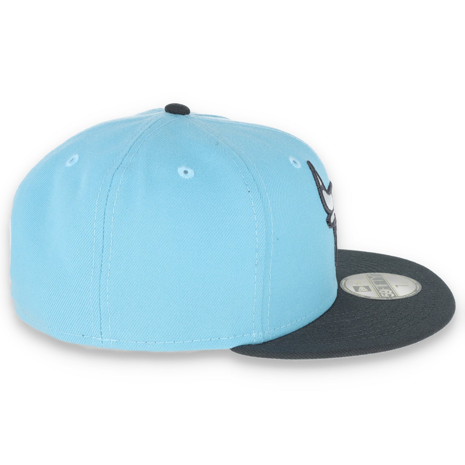 NEW ERA CHICAGO BULLS COLOR PACK 2TONE 59FIFTY FITTED HAT - BABYBLUE/GREY