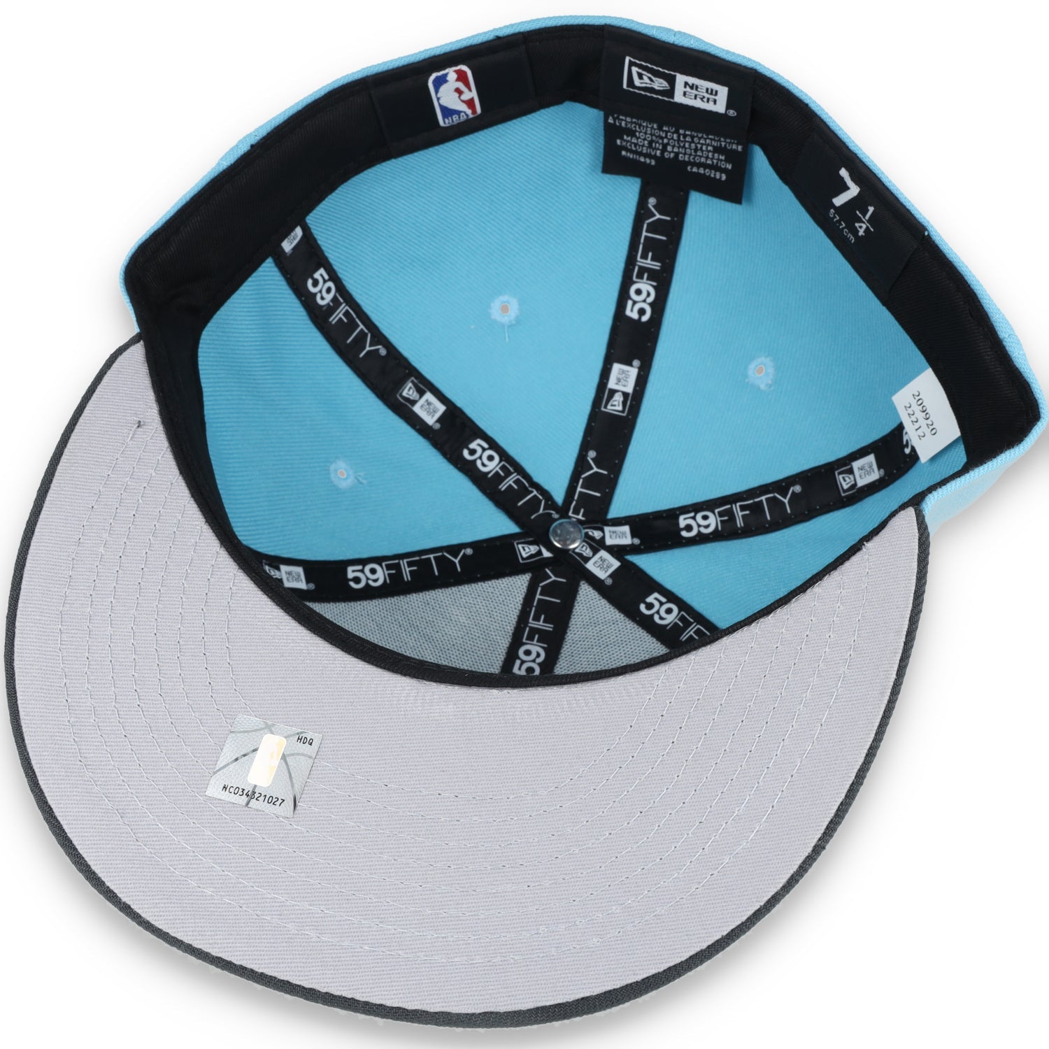 NEW ERA CHICAGO BULLS COLOR PACK 2TONE 59FIFTY FITTED HAT - BABYBLUE/GREY