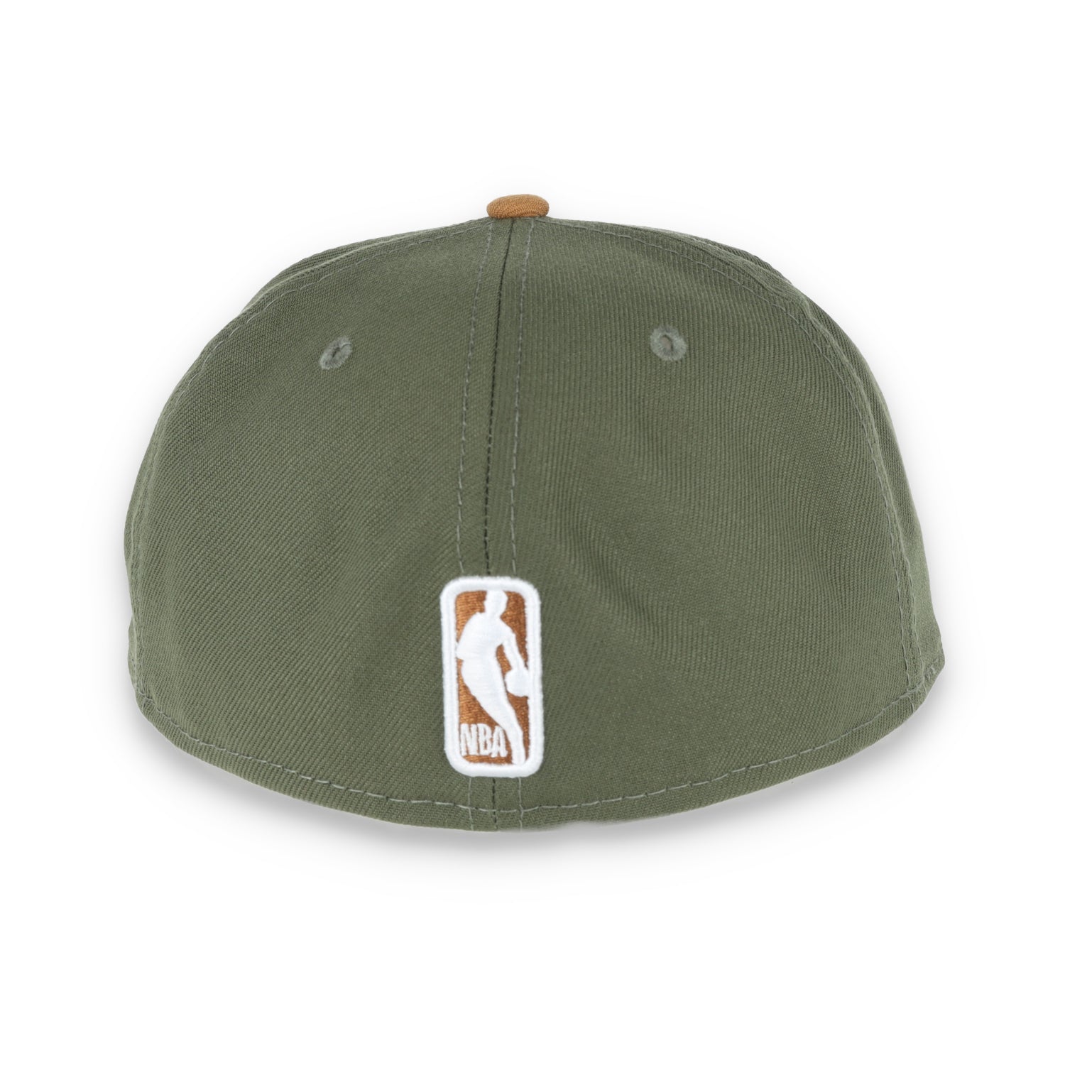 NEW ERA GOLDEN STATE WARRIORS COLOR PACK 2TONE 59FIFTY FITTED HAT- OLIVE/TAN