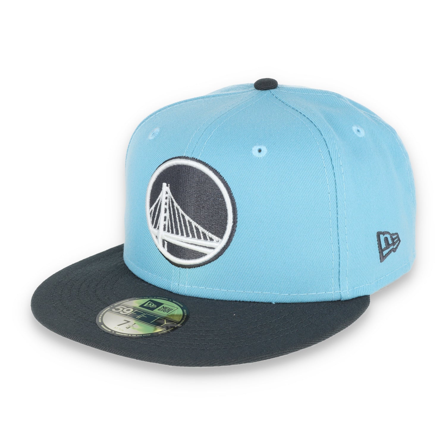 NEW ERA GOLDEN STATE WARRIORS COLOR PACK 2TONE 59FIFTY FITTED HAT- BABYBLUE/GREY