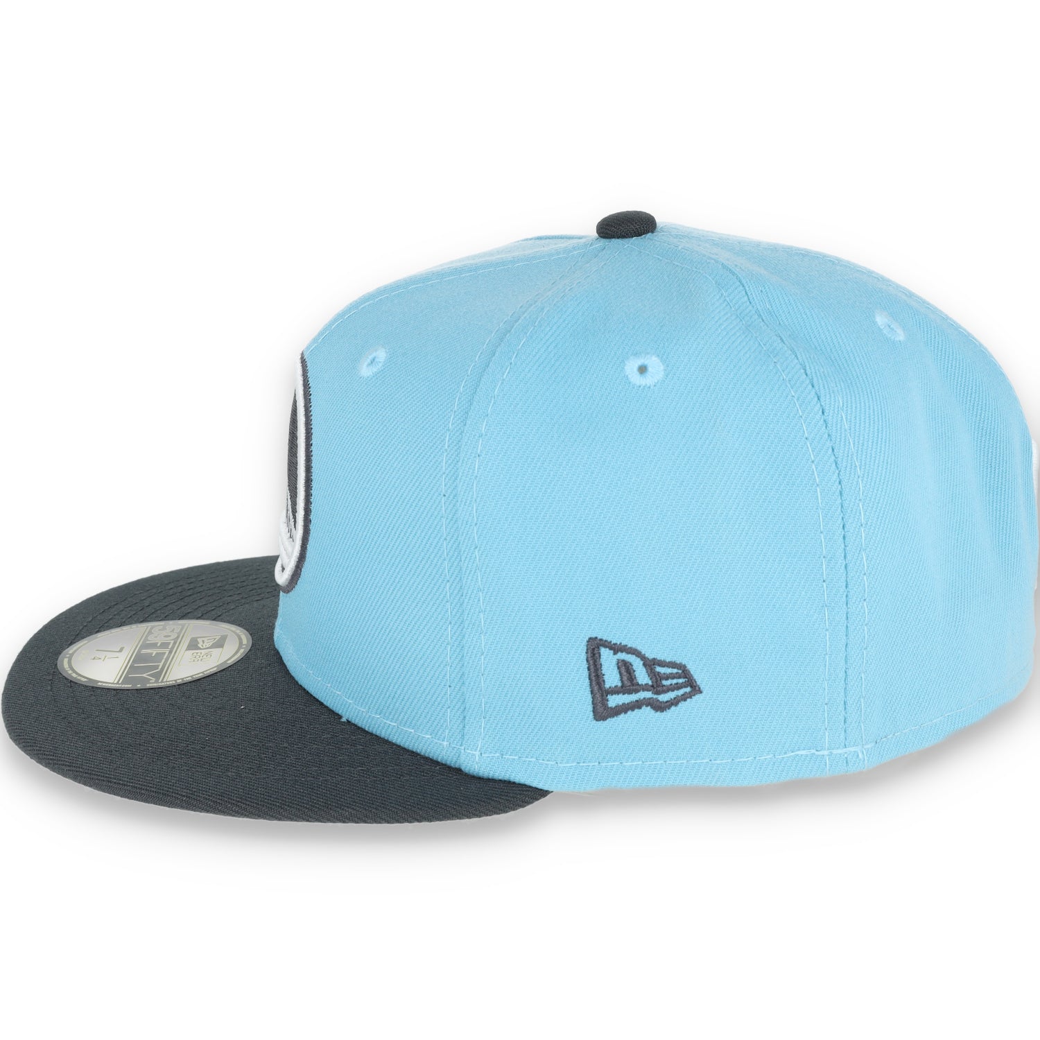 NEW ERA GOLDEN STATE WARRIORS COLOR PACK 2TONE 59FIFTY FITTED HAT- BABYBLUE/GREY