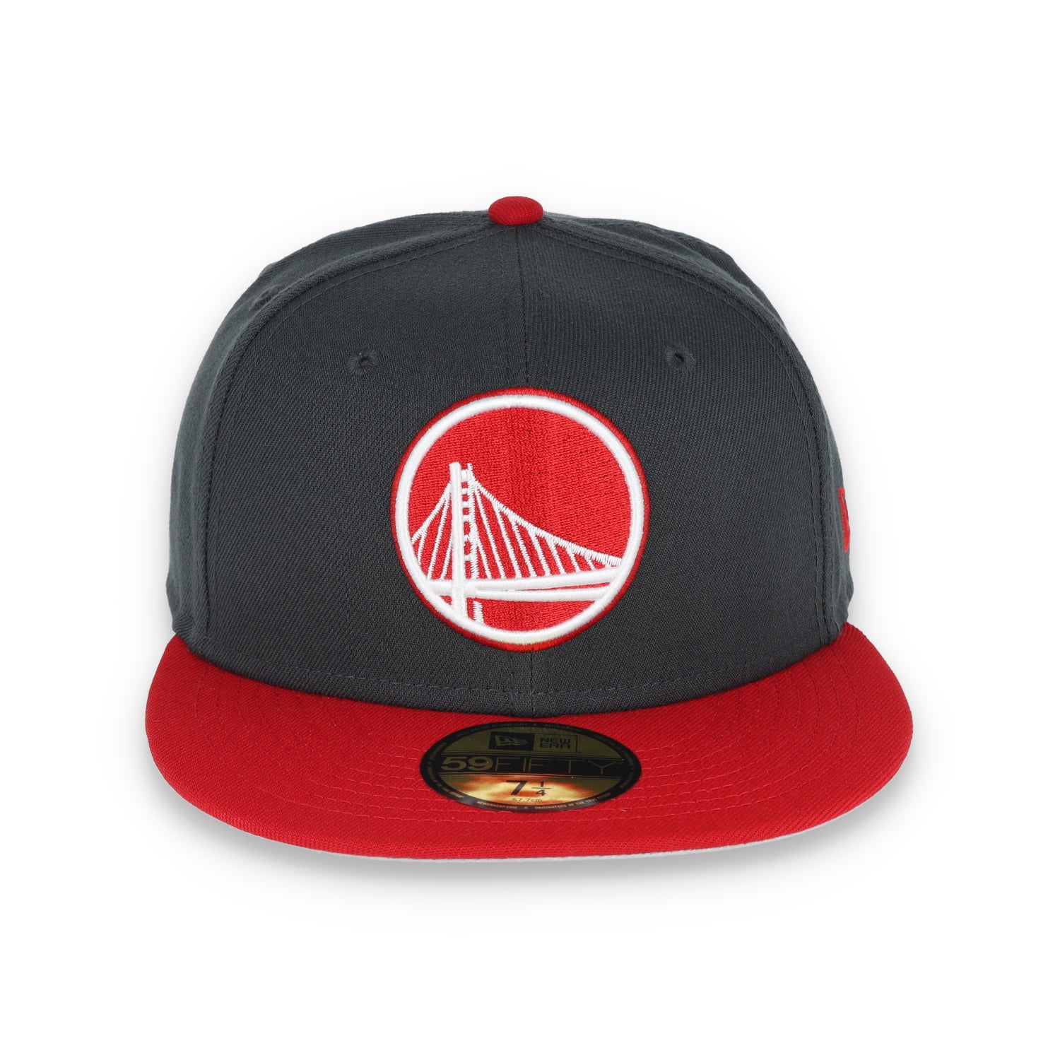 NEW ERA GOLDEN STATE WARRIORS COLOR PACK 2TONE 59FIFTY FITTED HAT- GREY/RED