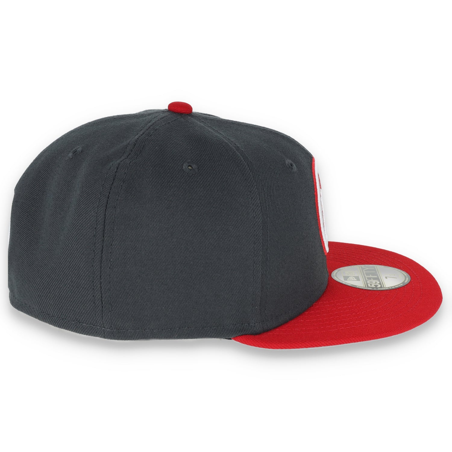 NEW ERA GOLDEN STATE WARRIORS COLOR PACK 2TONE 59FIFTY FITTED HAT- GREY/RED