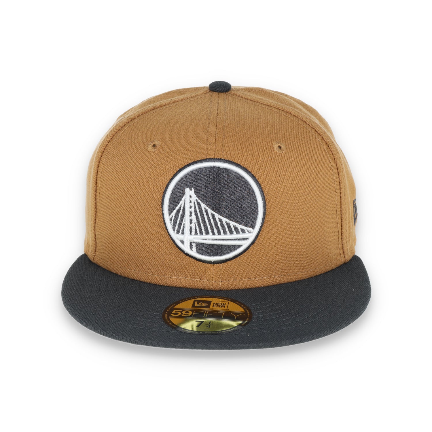 NEW ERA GOLDEN STATE WARRIORS COLOR PACK 2TONE 59FIFTY FITTED HAT- TAN/GREY