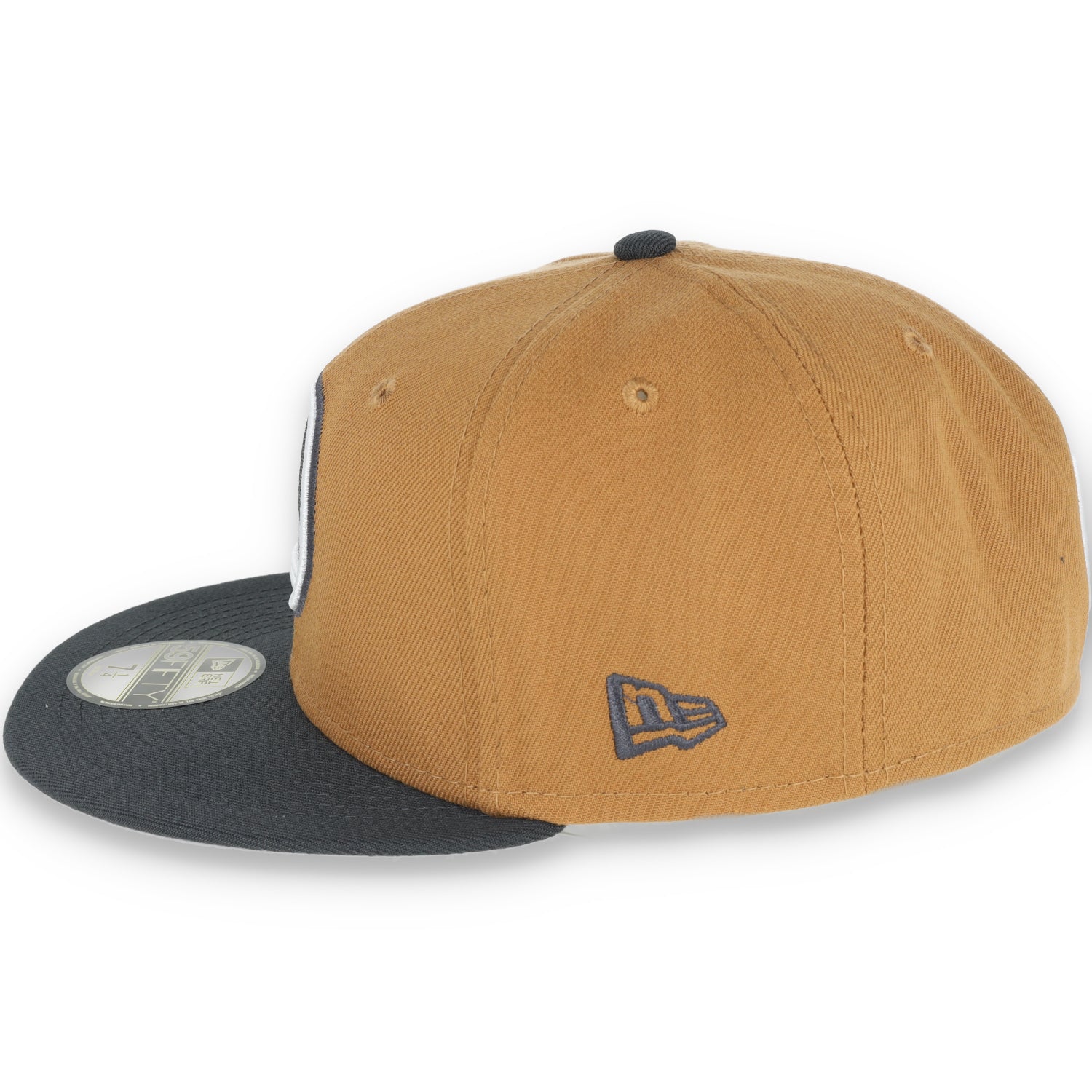NEW ERA GOLDEN STATE WARRIORS COLOR PACK 2TONE 59FIFTY FITTED HAT- TAN/GREY