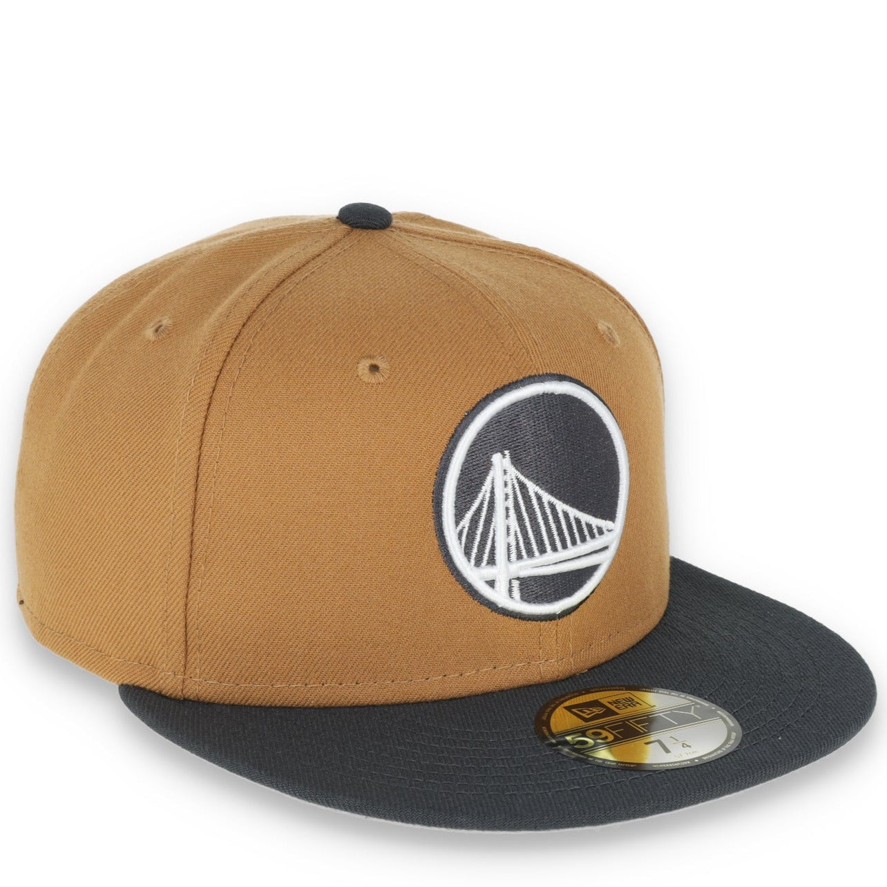 NEW ERA GOLDEN STATE WARRIORS COLOR PACK 2TONE 59FIFTY FITTED HAT- TAN/GREY