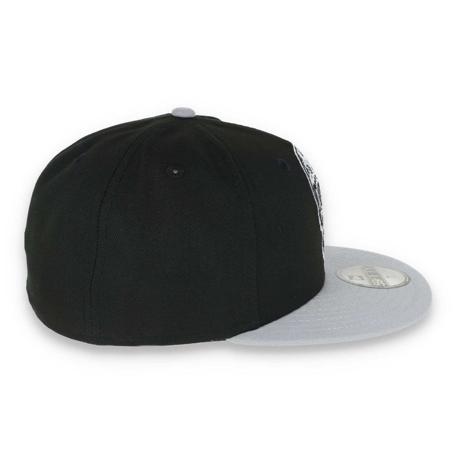 NEW ERA LAS VEGAS RAIDERS SUGAR SKULL 59FIFTY FITTED HAT-BLACK/GREY