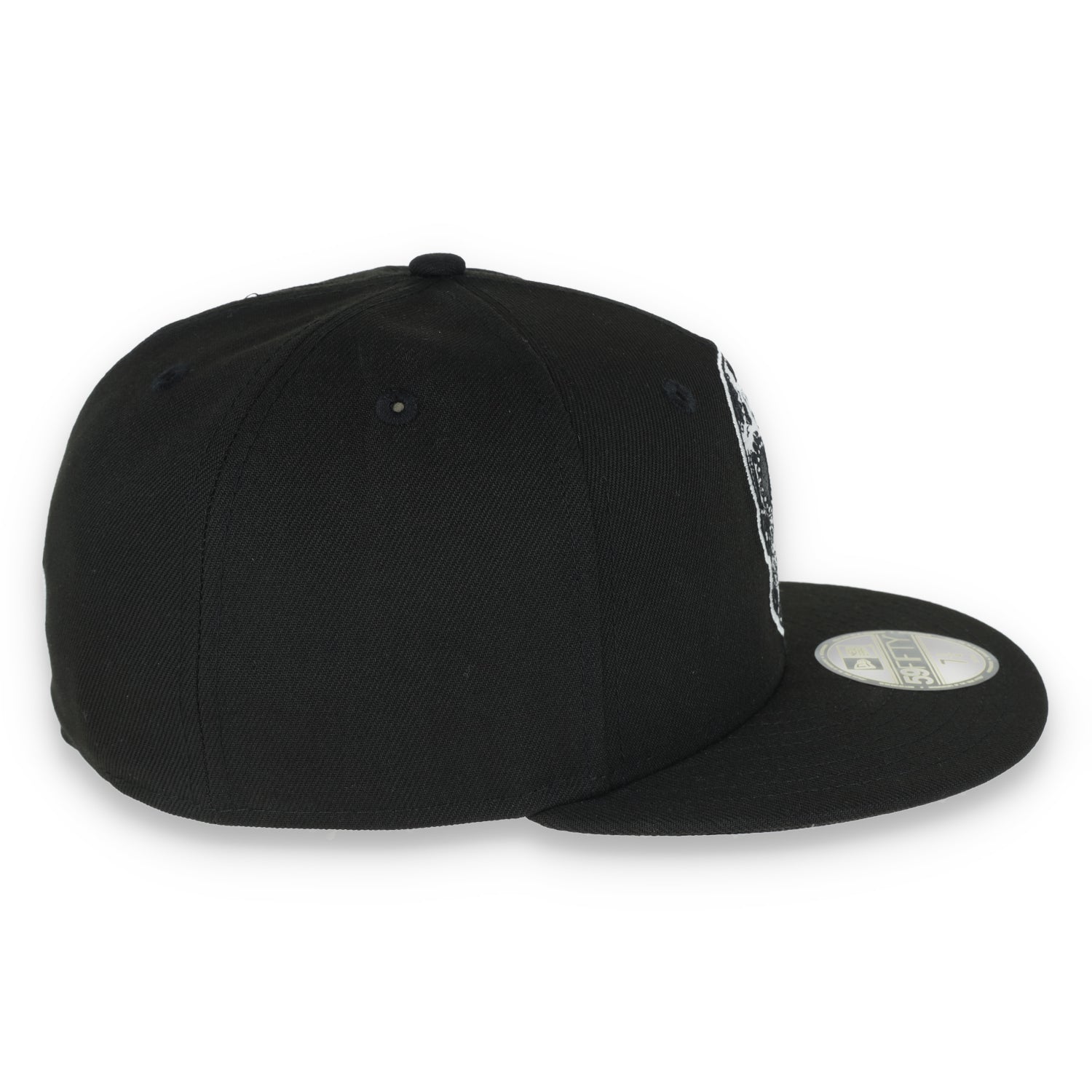 NEW ERA LAS VEGAS RAIDERS SUGAR SKULL 59FIFTY FITTED HAT-BLACK/WHITE