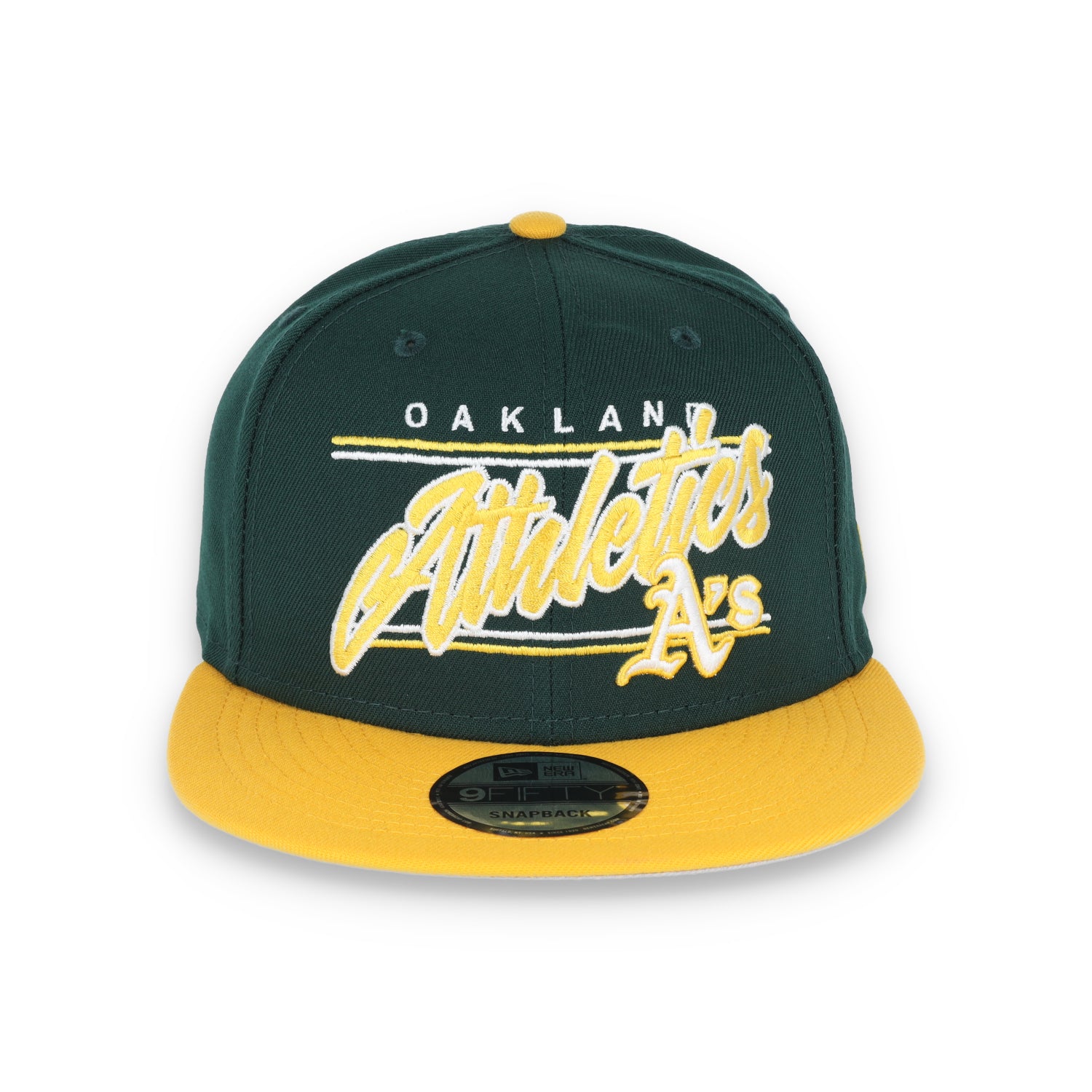 NEW ERA NEW OAKLAND ATHLETICS TEAM SCRIPT 9FIFTY SNAPBACK-