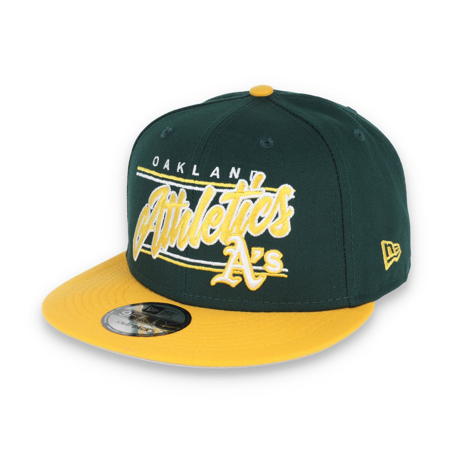 NEW ERA NEW OAKLAND ATHLETICS TEAM SCRIPT 9FIFTY SNAPBACK-