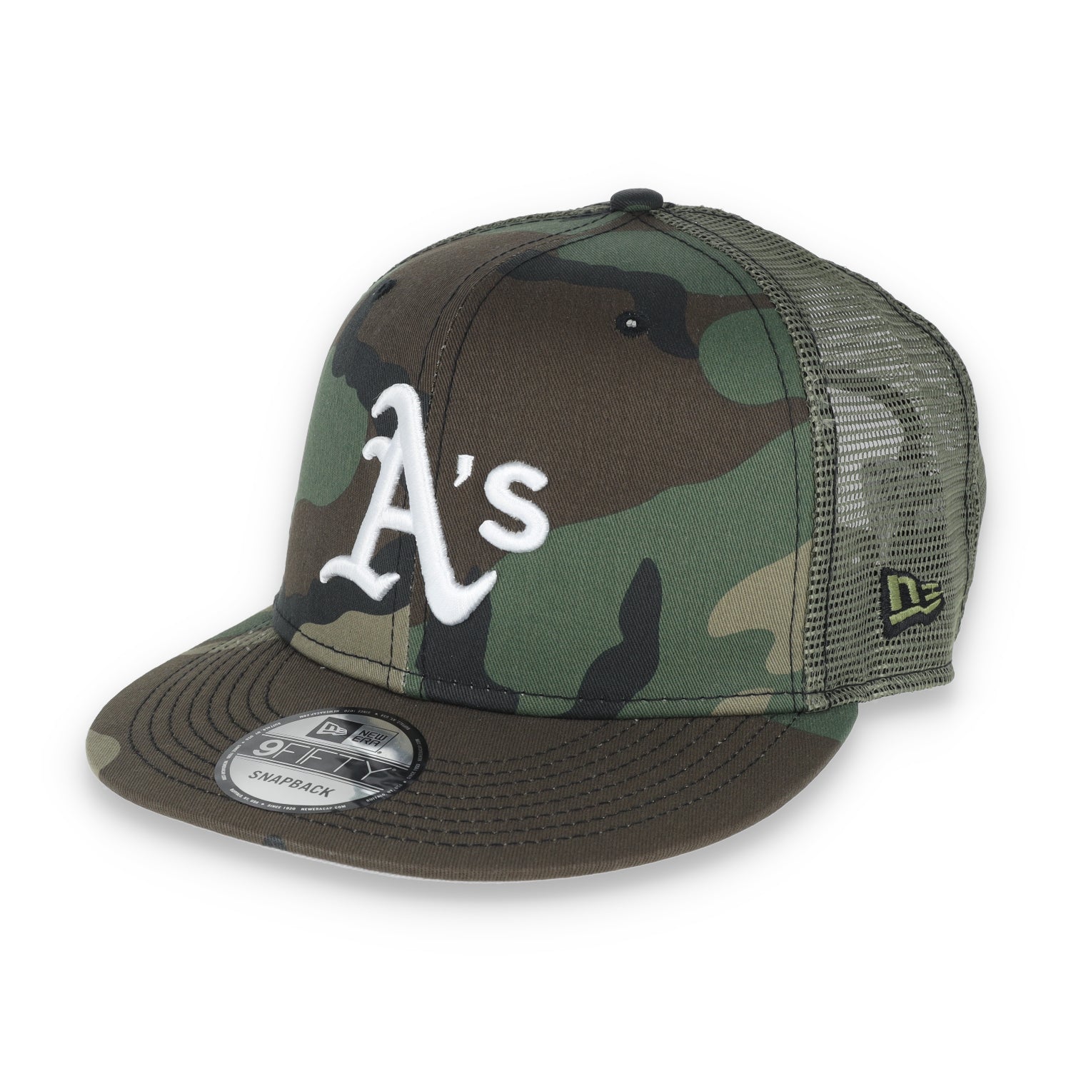 NEW ERA OAKLAND ATHLETICS CLASSIC TRUCKER SNAPBACK 9FIFTY-CAMO