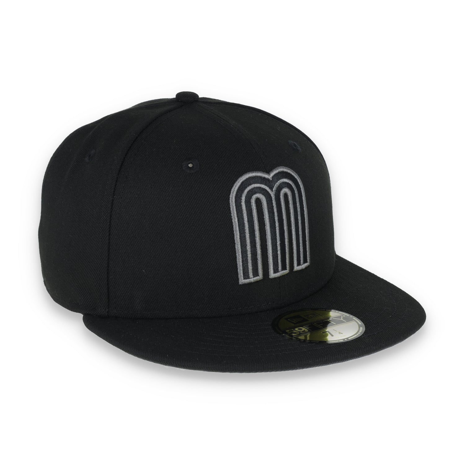 NEW ERA OFFICIAL MEXICO 59FIFTY FITTED HAT-GREY/BLACK