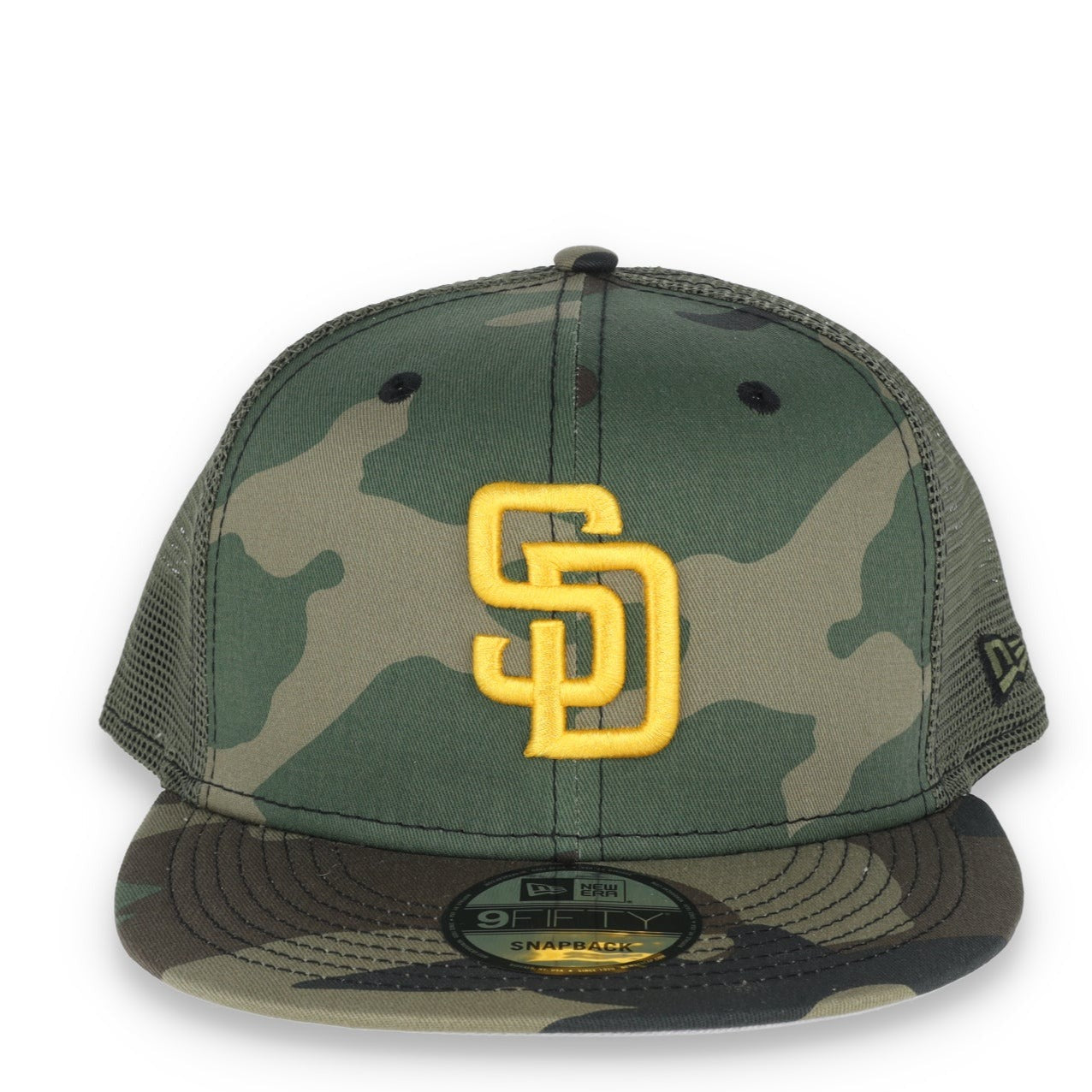 NEW ERA SAN DIEGO PADRES CLASSIC TRUCKER 9FIFTY ADJUSTABLE SNAPBACK-CAMO