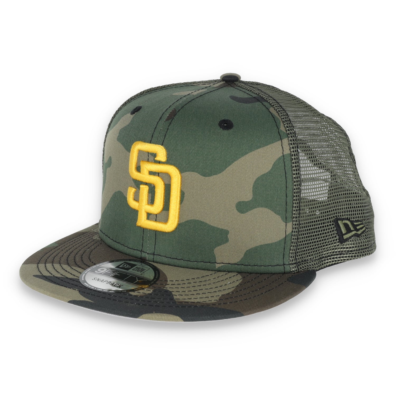 NEW ERA SAN DIEGO PADRES CLASSIC TRUCKER 9FIFTY ADJUSTABLE SNAPBACK-CAMO