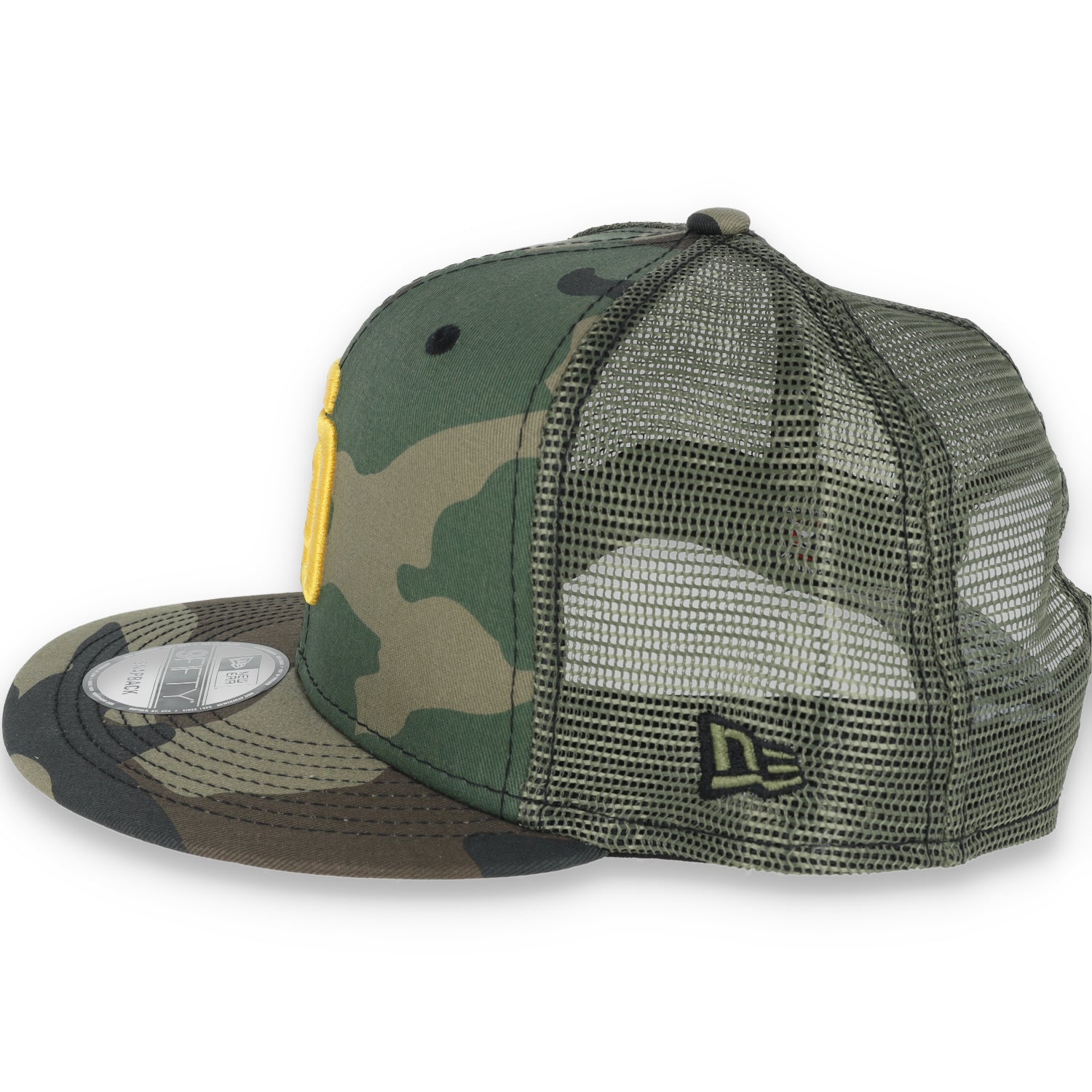 NEW ERA SAN DIEGO PADRES CLASSIC TRUCKER 9FIFTY ADJUSTABLE SNAPBACK-CAMO