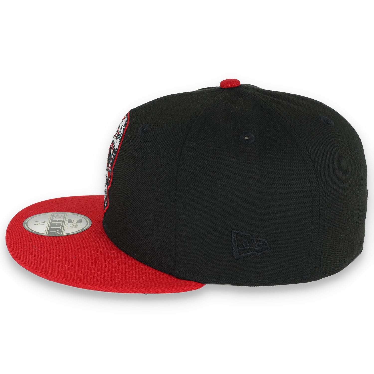 NEW ERA SAN FRANCISCO 49ERS SUGAR SKULL 59FIFTY FITTED HAT-BLACK/SCARLET