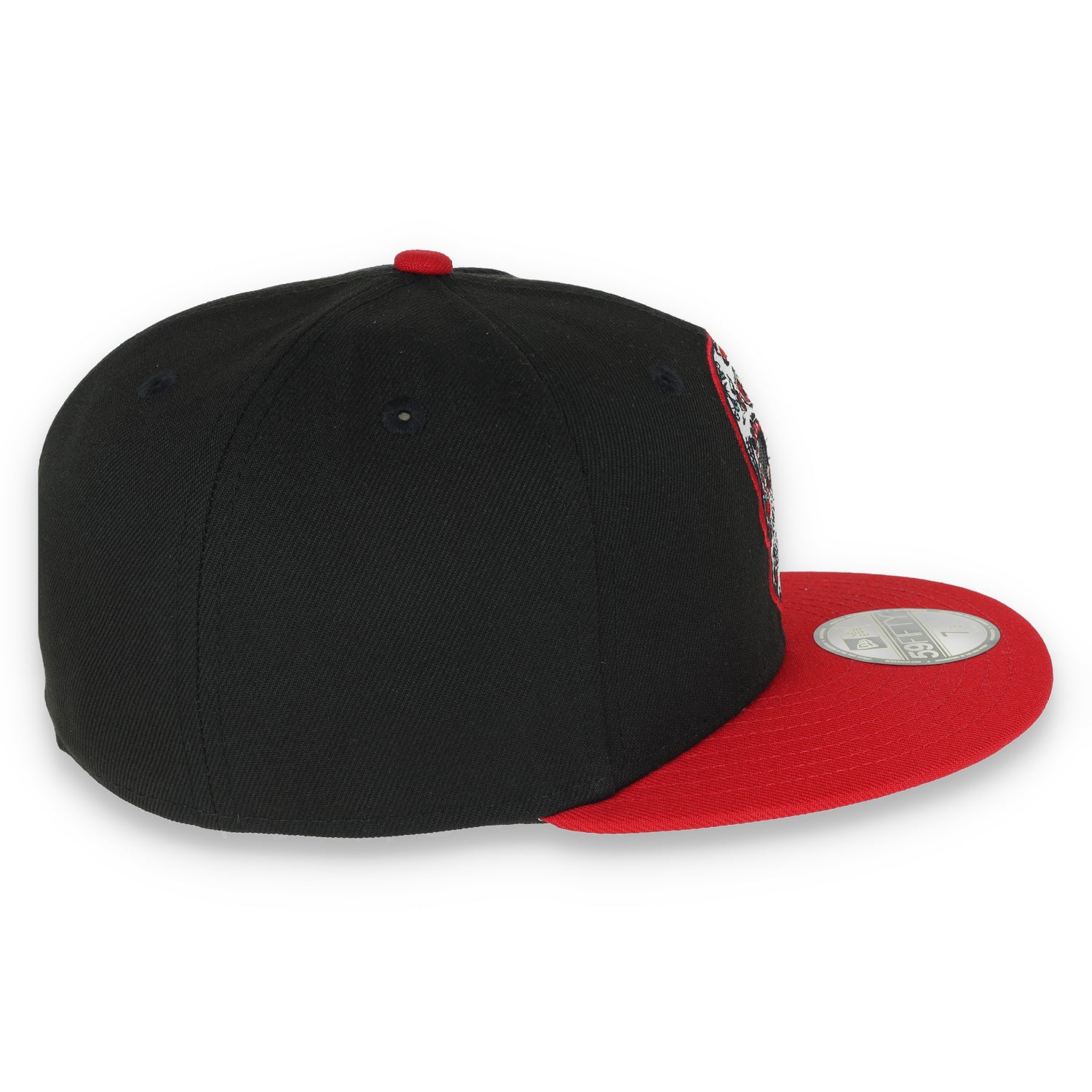 NEW ERA SAN FRANCISCO 49ERS SUGAR SKULL 59FIFTY FITTED HAT-BLACK/SCARLET