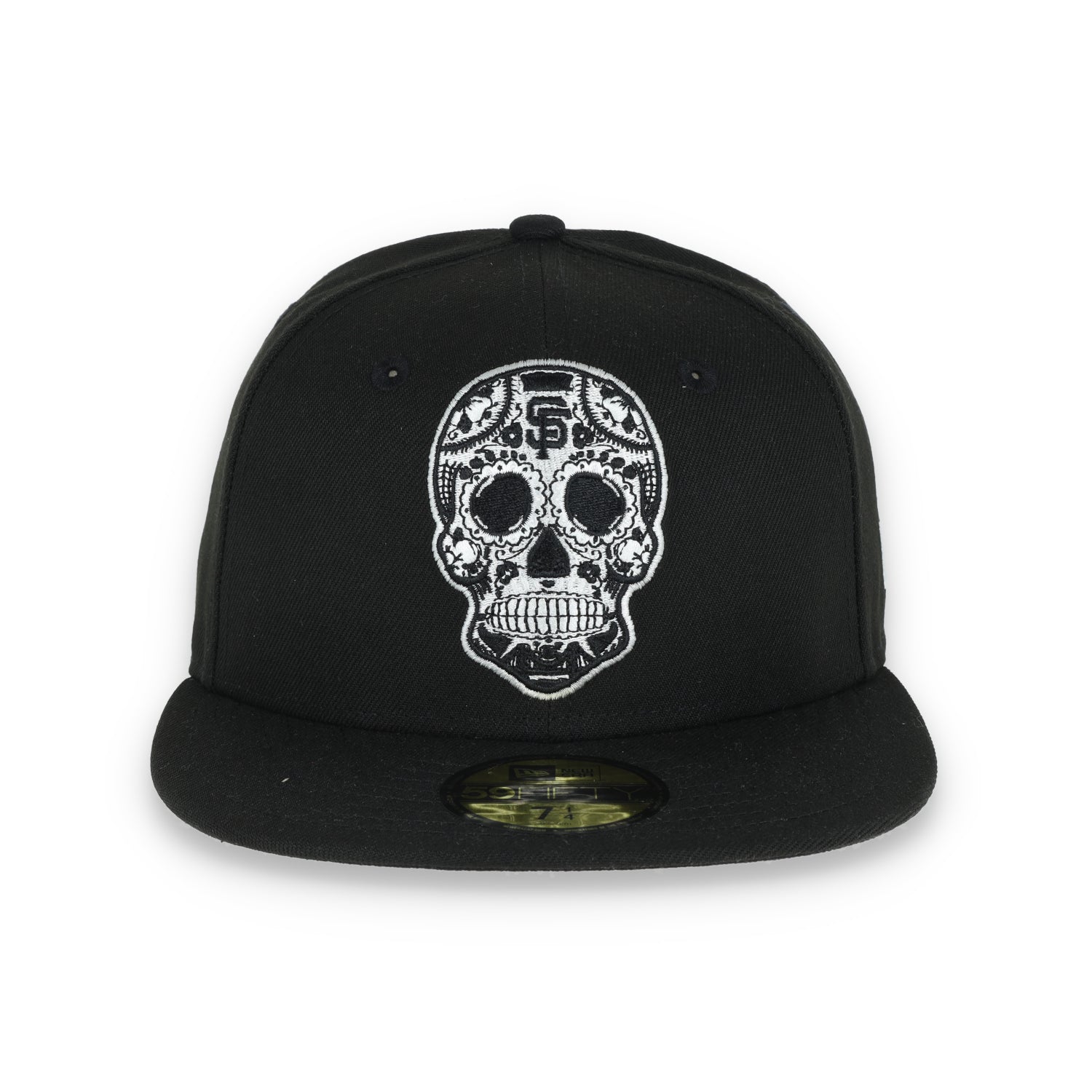 NEW ERA SAN FRANCISCO GIANTS SUGAR SKULL 59FIFTY FITTED HAT-BLACK/WHITE