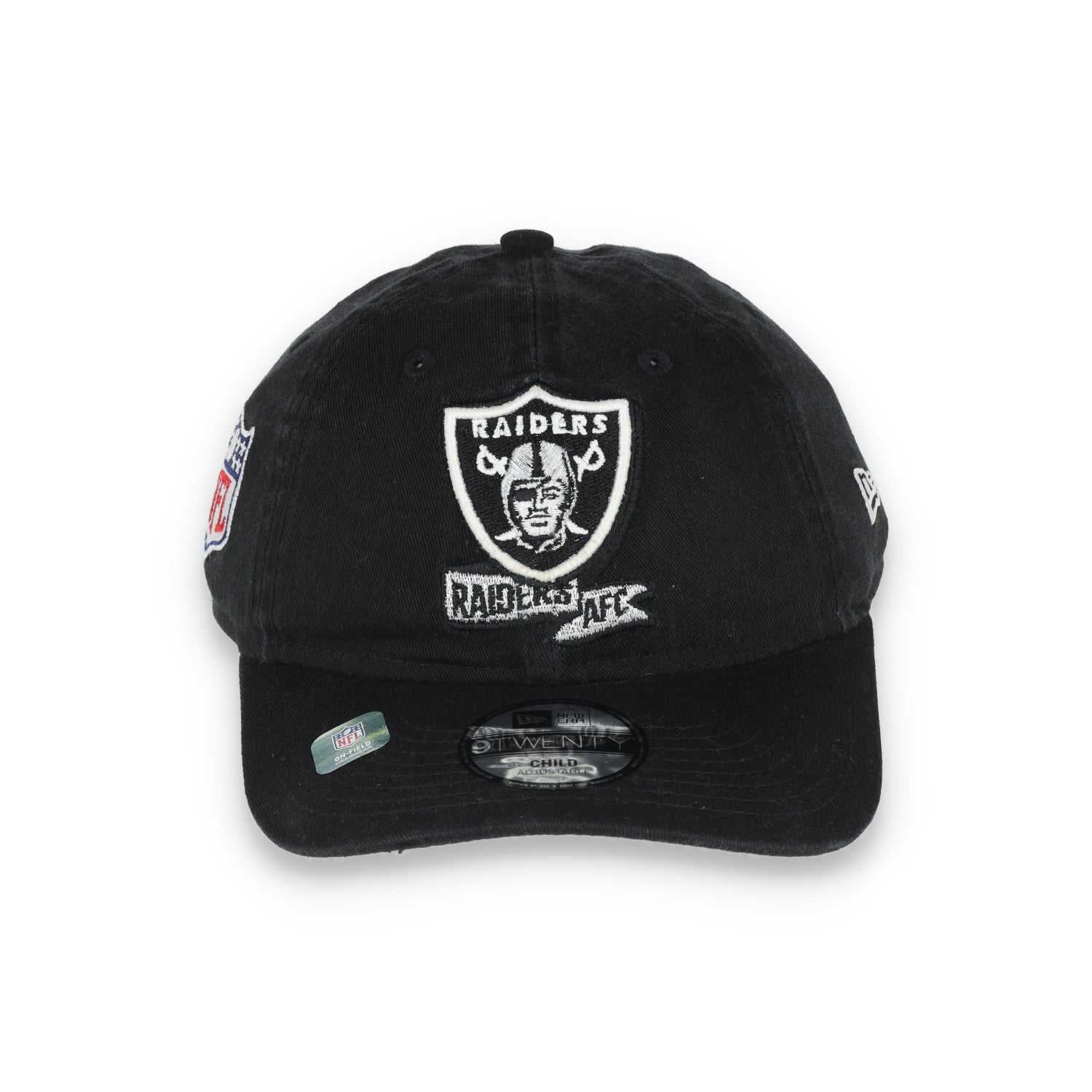 NEW ERA YOUTH LAS VEGAS RAIDERS ON-FIELD 9TWENTY ADJUSTABLE HAT