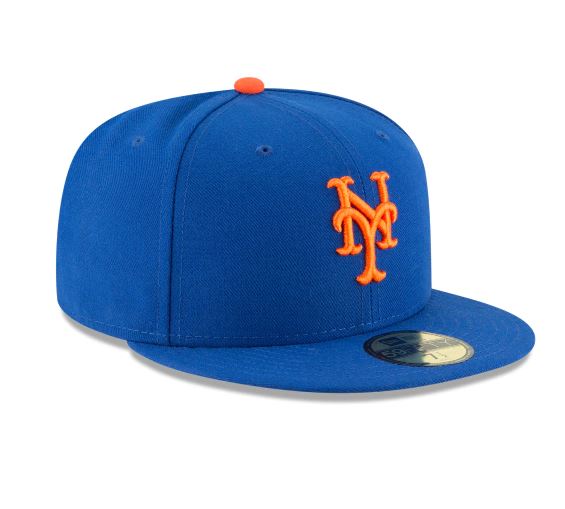 NEW YORK METS HOME AUTHENTIC COLLECTION 59FIFTY FITTED-ON-FIELD COLLECTION-BLUE