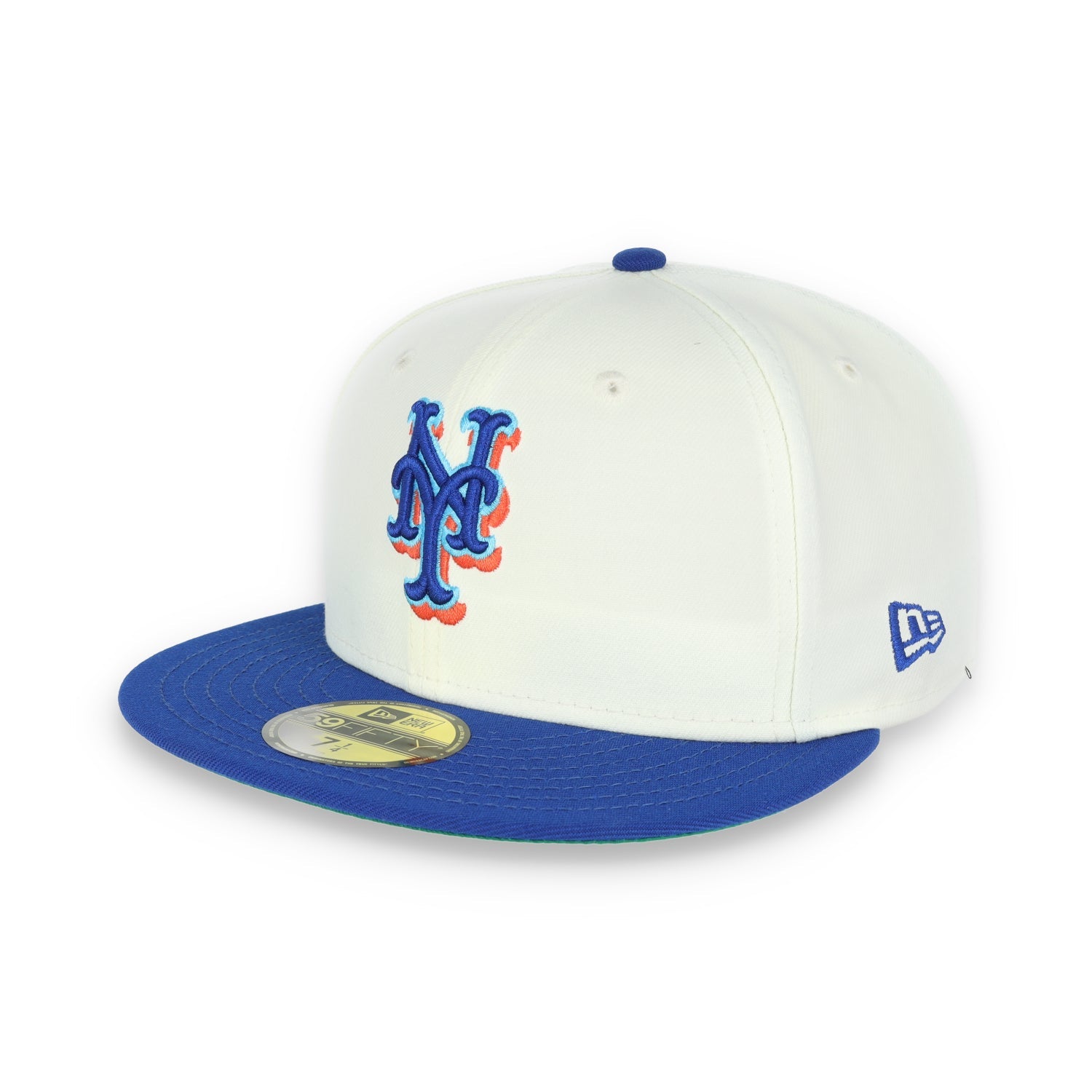 New Era New York Mets 40th Anniversary Patch 59FIFTY Fitted Ivory Hat