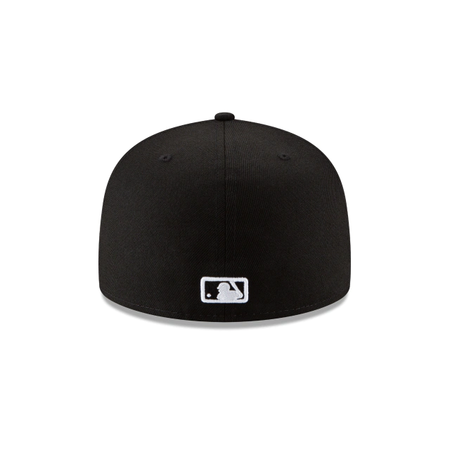 NEW YORK YANKEES NEW ERA MLB BASIC BLACKOUT FIT 59FIFTY -BLACK/WHITE