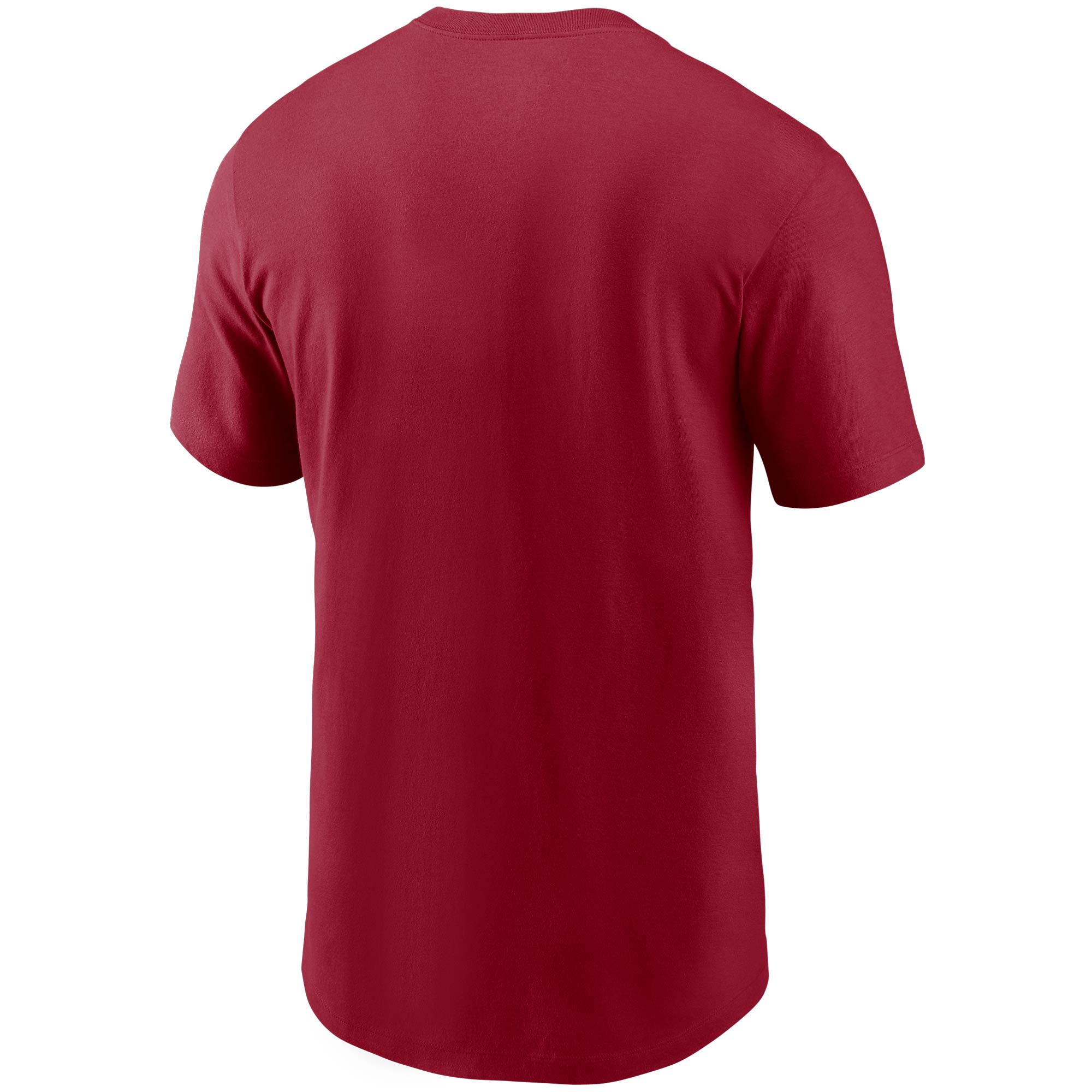 San Francisco 49ers Nike Split Team Name Essential Short Sleeve T Shirt-SCARLET RED