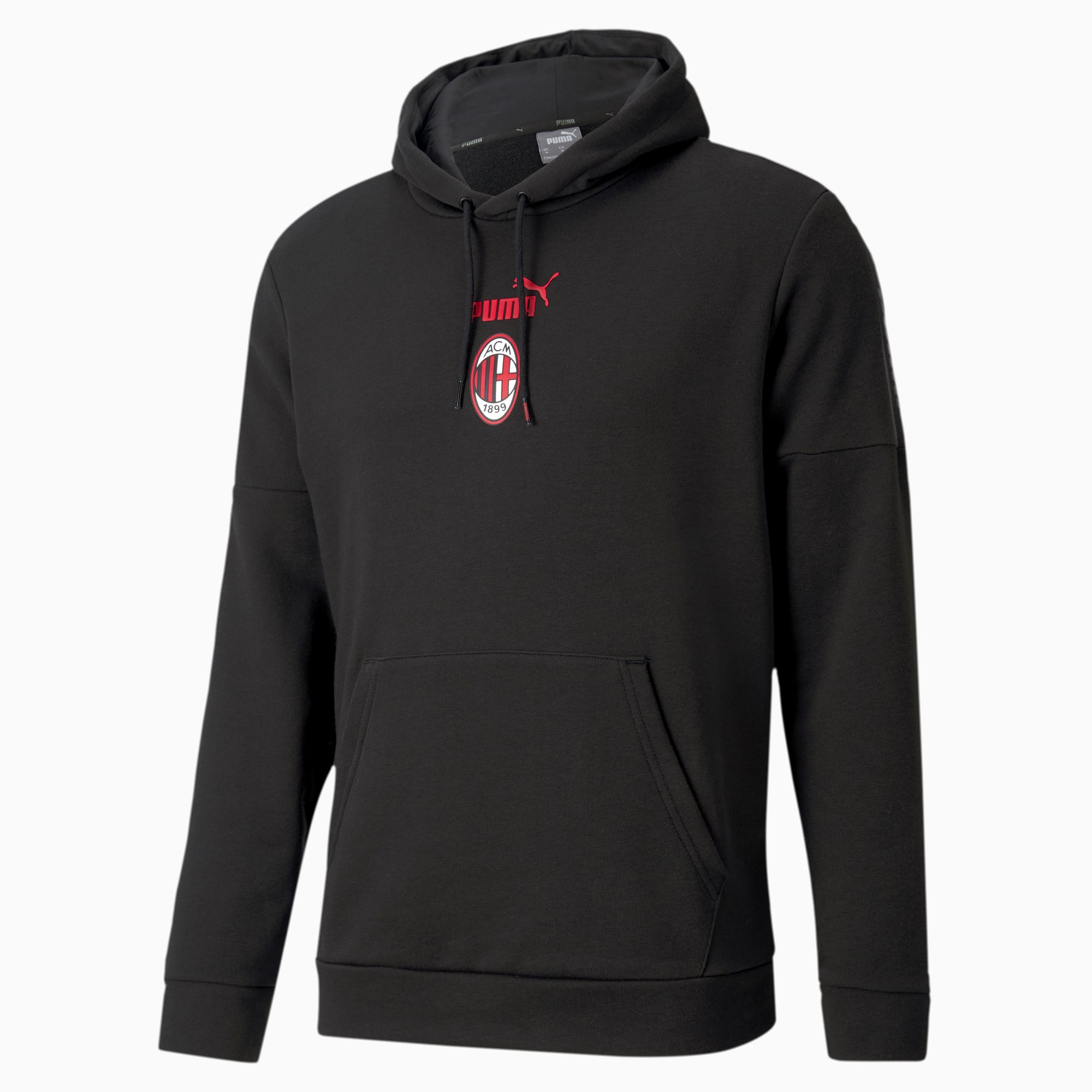 PUMA A.C. Milan Culture Men's Hoodie II-BLACK/RED