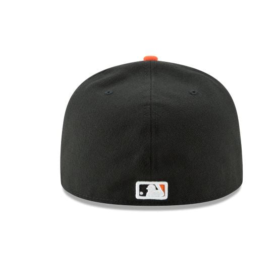 BALTIMORE ORIOLES NEW ERA ALTERNATIVE AUTHENTIC COLLECTION 59FIFTY FITTED-ON-FIELD COLLECTION BLACK/ORANGE