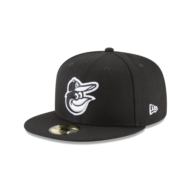 BALTIMORE ORIOLES NEW ERA BASIC 59FIFTY FITTED-BLACK/WHITE