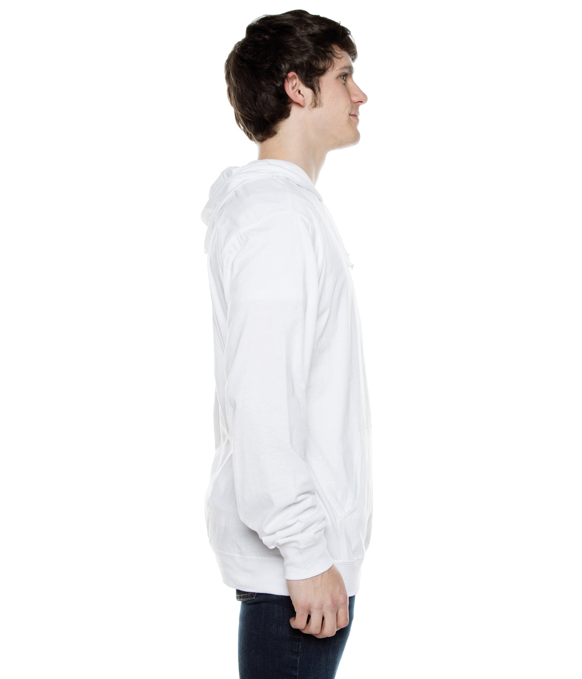 BEACH JERSEY ZIP HOODIE 4.5 OZ-WHITE