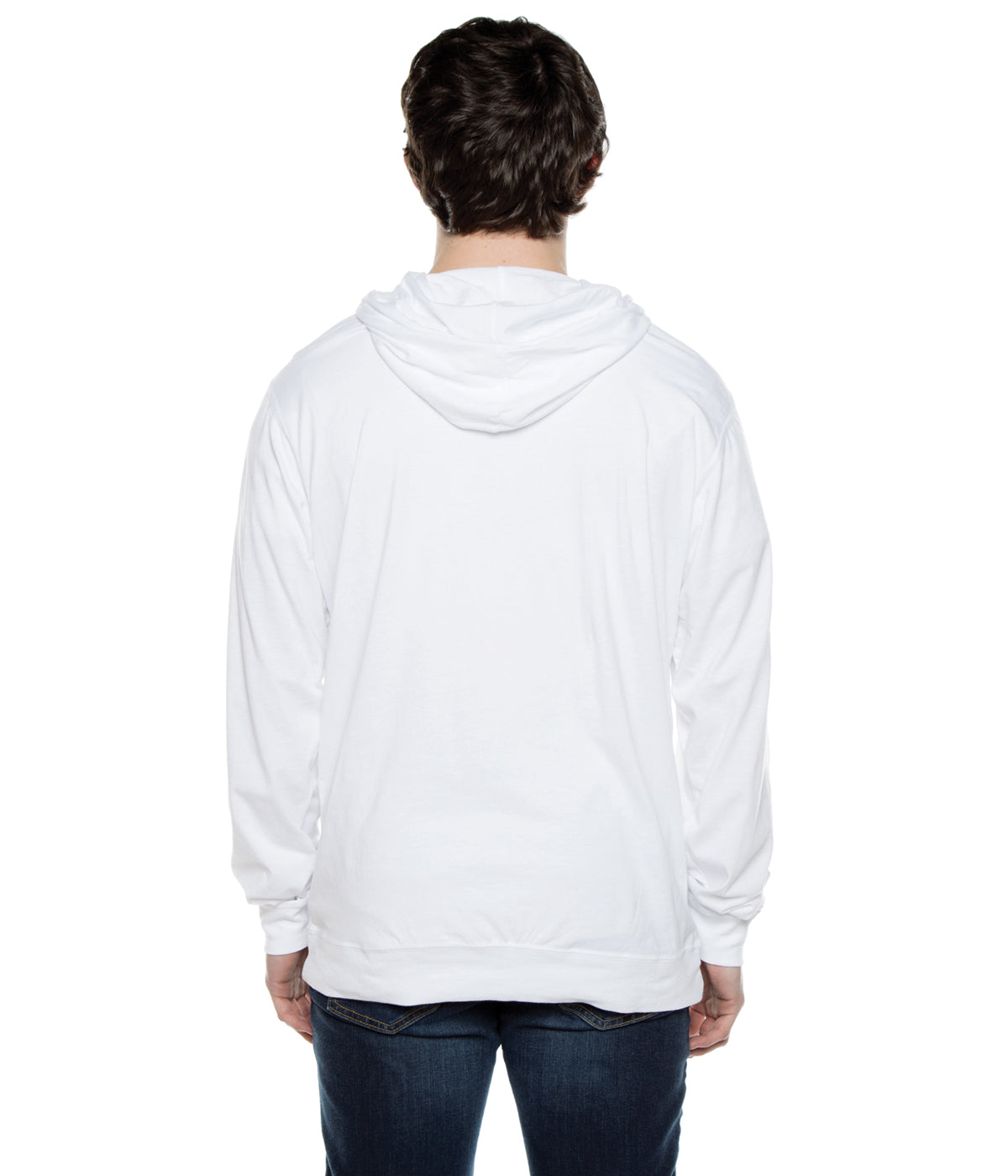 BEACH JERSEY ZIP HOODIE 4.5 OZ-WHITE