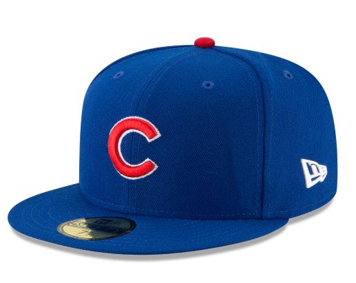 CHICAGO CUBS NEW ERA HOME AUTHENTIC COLLECTION 59FIFTY FITTED-ON-FIELD COLLECTION ROYAL/RED