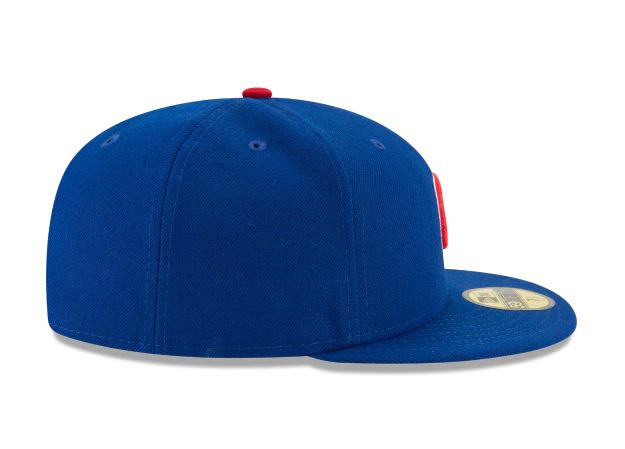 CHICAGO CUBS NEW ERA HOME AUTHENTIC COLLECTION 59FIFTY FITTED-ON-FIELD COLLECTION ROYAL/RED