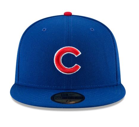 CHICAGO CUBS NEW ERA HOME AUTHENTIC COLLECTION 59FIFTY FITTED-ON-FIELD COLLECTION ROYAL/RED