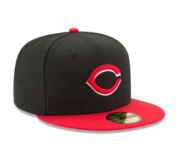 CINCINNATI REDS NEW ERA ALTERNATIVE AUTHENTIC COLLECTION 59FIFTY FITTED-ON-FIELD COLLECTION-BLACK/RED