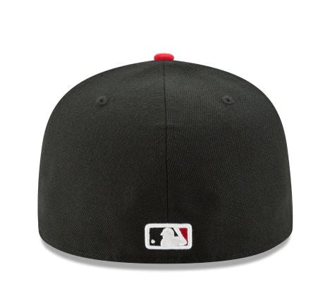 CINCINNATI REDS NEW ERA ALTERNATIVE AUTHENTIC COLLECTION 59FIFTY FITTED-ON-FIELD COLLECTION-BLACK/RED