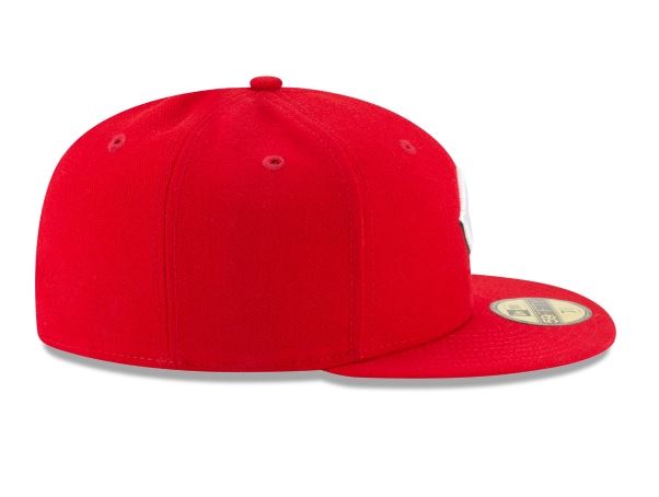 CINCINNATI REDS NEW ERA HOME AUTHENTIC COLLECTION 59FIFTY FITTED-ON-FIELD COLLECTION-RED