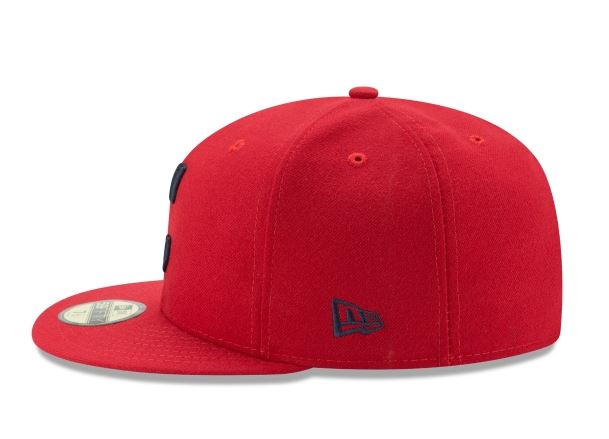 CLEVELAND INDIANS NEW ERA ALTERNATIVE AUTHENTIC COLLECTION 59FIFTY FITTED-ON-FIELD COLLECTION-RED